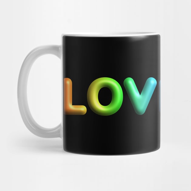 LOVEJOY - Rainbow Typography by Jurou